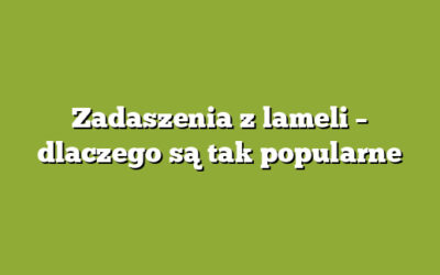 Zadaszenia z lameli – dlaczego są tak popularne